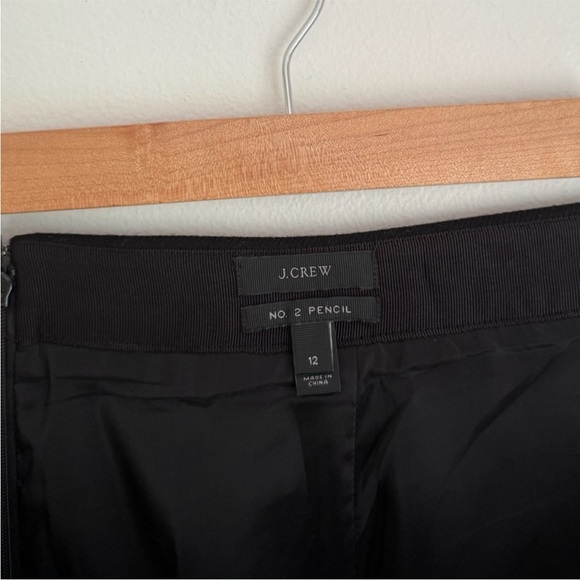 J. Crew • No 2 Pencil Skirt in Italian Wool Black - Picture 5 of 6